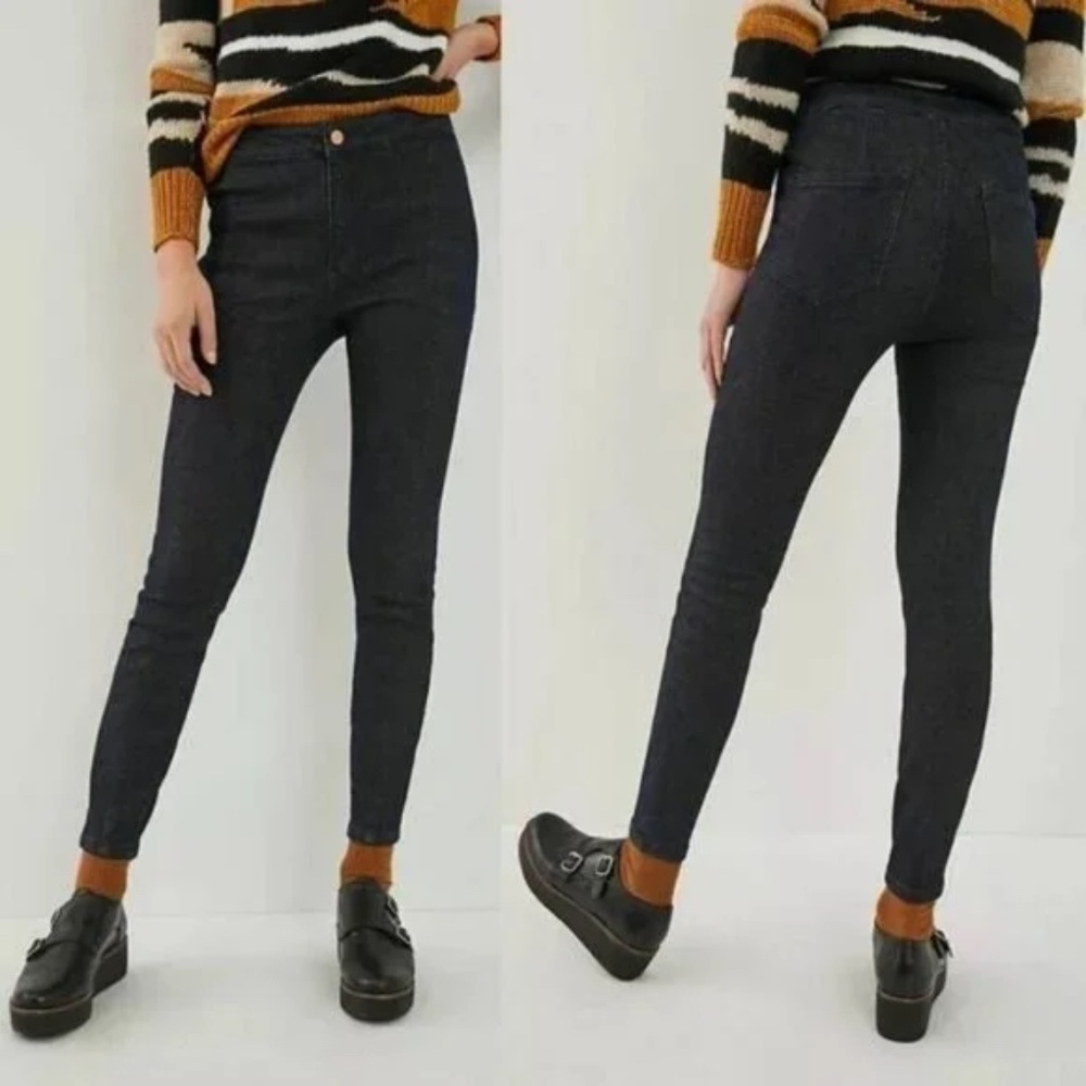 Anthropologie Pilcro Shimmer High Rise Denim Leggings Skinny Jeans Size 27